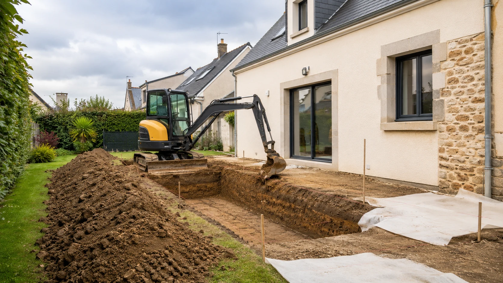 Extension de maison à Rennes : pourquoi le terrassement est l'étape la plus critique de votre projet ?